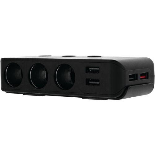 Chargeur Allume-cigares 4 Usb Et 3 Prises Allume-cigares