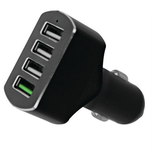 Chargeur Allume-cigares 4 Ports Usb-a Charge Rapide 50w