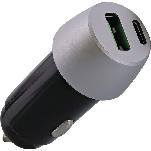 Chargeur Allume-cigares Usb-a Et Usb-c 38w