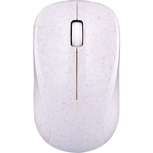 TNB - Souris sans fil Eco Beige Ambidextre 1000 dpi USB - Idéale Télétravail