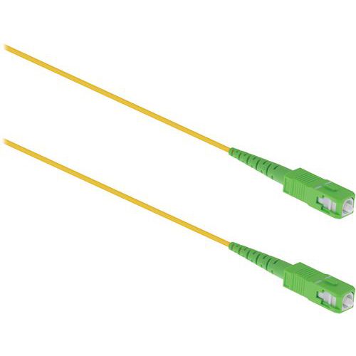 TNB - Câble Fibre Optique SC-APC vers SC-APC Jaune 10m - Haute Qualité et Fiabilité