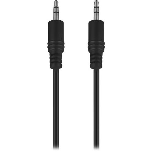 TNB - Câble Jack 3.5mm Mâle vers Mâle 2m Noir - Connectique Universelle - Idéal Audio et Vidéo