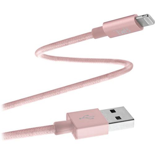 Câble Lightning Tressé - Rose