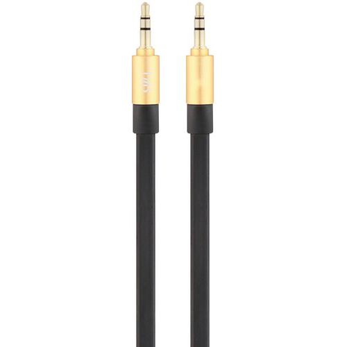 Câble Plat Jack 3.5 Mm Mâle Vers Jack 3.5 Mm Mâle Music Flat