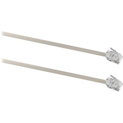 TNB - Câble RJ11 Modem Blanc - 5m - 1 fil - Emballage recyclable - Garantie 3 ans