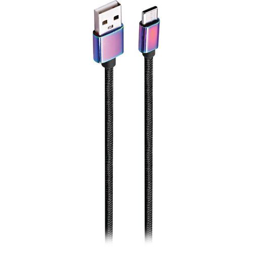 Câble Usb-c Connecteurs Iridium - Noir