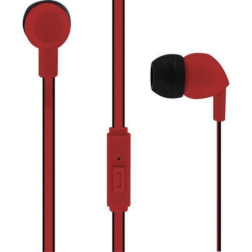 Écouteurs Filaires Intra-auriculaires Be Color - Rouge/noir