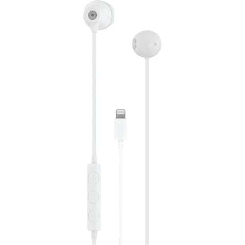 Ã‰couteurs Filaires Intra-auriculaires Lightning Curv - Blanc