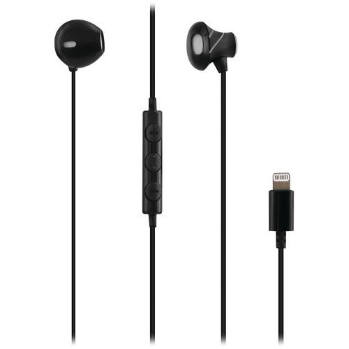 Ã‰couteurs Filaires Intra-auriculaires Lightning Curv - Noir