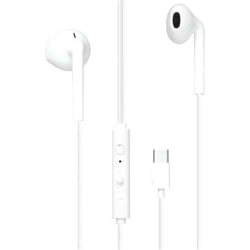 Ã‰couteurs Filaires Intra-auriculaires Type C C-buds - Blanc