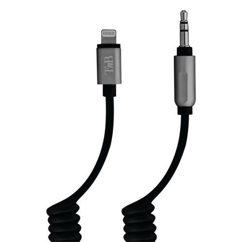 Cable Lightning vers jack 3.5 mm torsade - TNB - Manutan.fr
