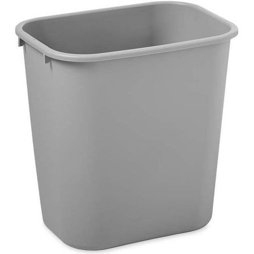 Corbeille Moyenne Rectangulaire Grise - 26l - Rubbermaid