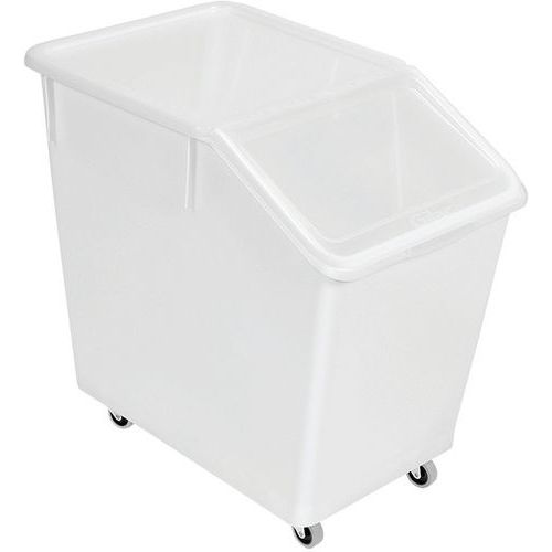 Bac à Ingrédients Avec Couvercle Transparent Et Roues - 80l