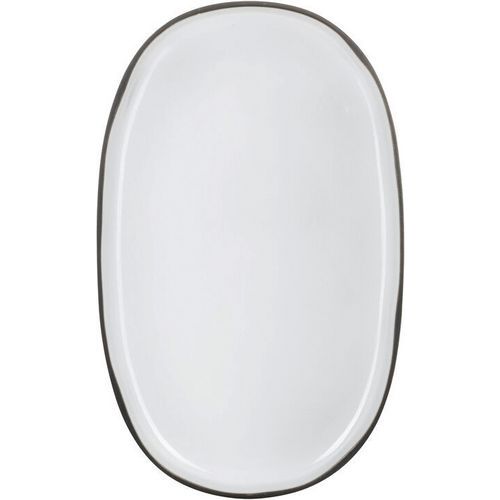 Assiette Ovale Caractère - Blanc - 35 Cm