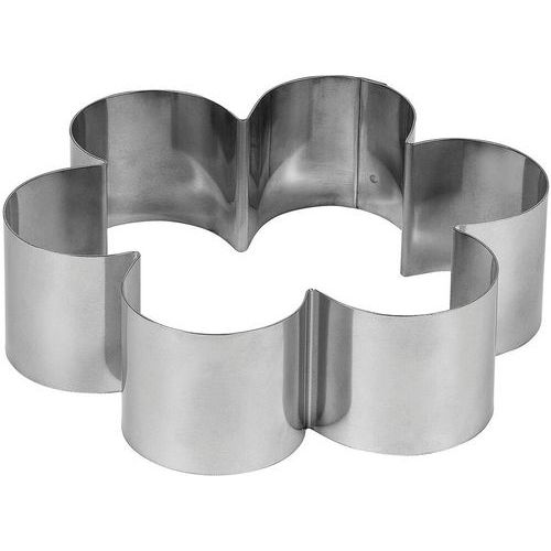 Cercle à Entremets Fleur Cassis En Inox Pour 6 Cannelures