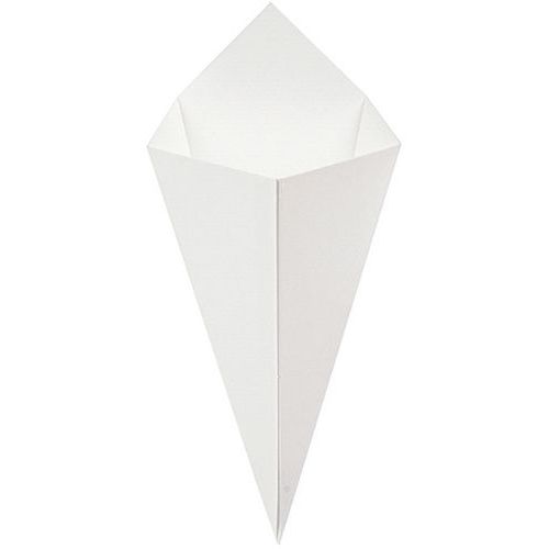 Cornet à Frites En Carton - Blanc - 250 G