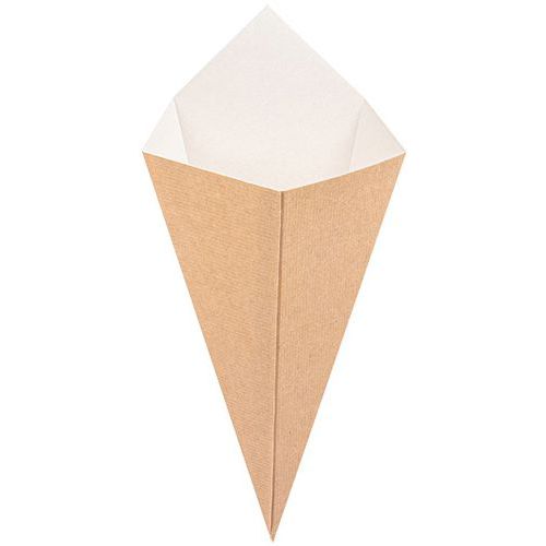 Cornet à Frites En Carton - Brun - 250 G