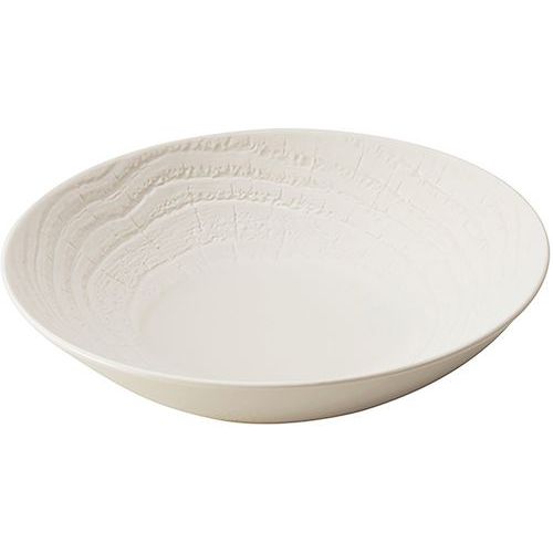 Assiette Coupe Arborescence - Ivoire - 24 Cm