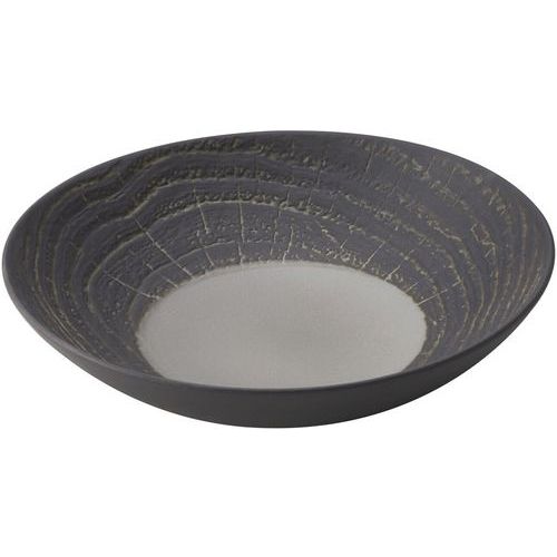 Assiette Coupe Arborescence - Poivre - 24 Cm