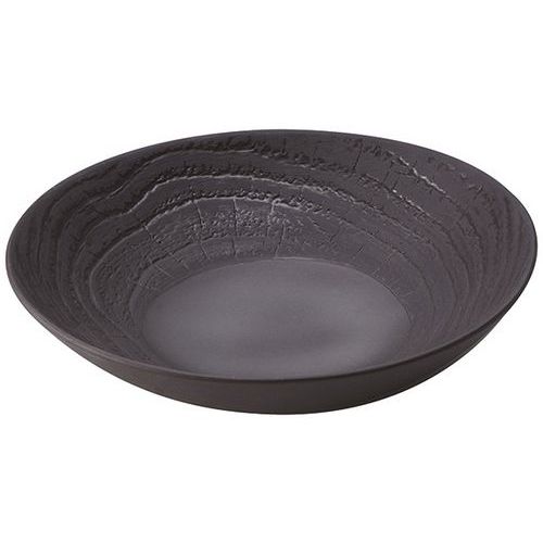 Assiette Coupe Arborescence - Réglisse - 24 Cm