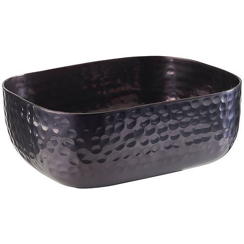 Corbeille Martelée En Aluminium - Anthracite