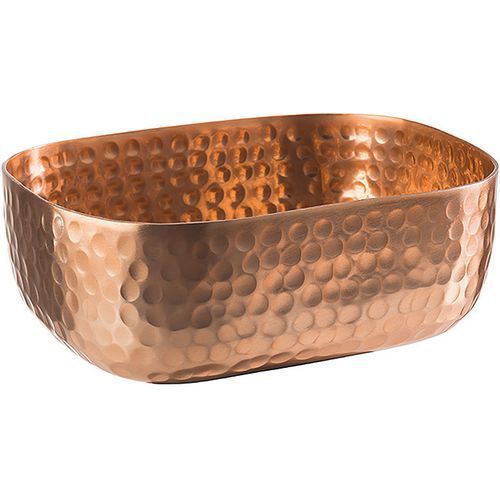Corbeille Martelée En Aluminium - Cuivre