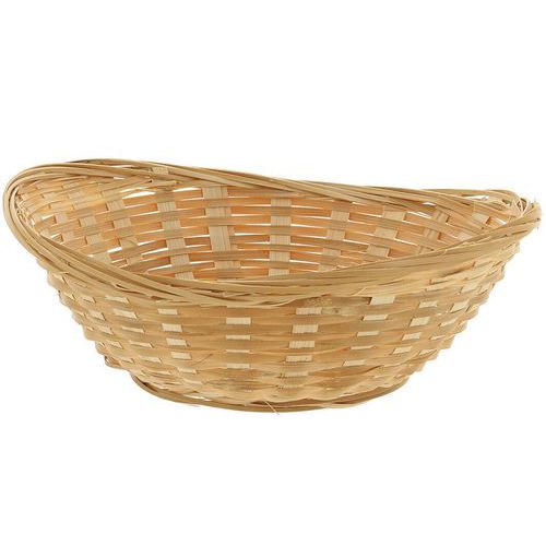 Corbeille à Pain Ovale En Bambou - 26x19 Cm