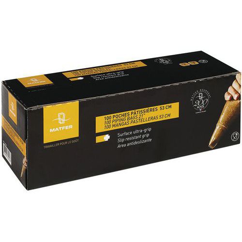 Rouleau De 100 Poches Pâtissières En Pehd - 53x26 Cm