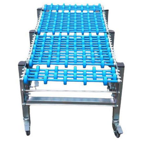 Somefi - Convoyeur Extensible à Galets Plastiques - Largeur 400mm - Longueur 2300-8300mm - Charge 80kg/m²