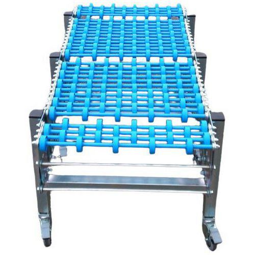 Somefi - Convoyeur Extensible à Galets Plastiques - 600mm Largeur Utile - 2300-8300mm Longueur - Charge 80kg/m²
