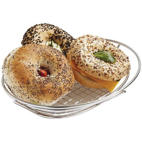 Corbeille Ovale En Fil Acier Inoxydable