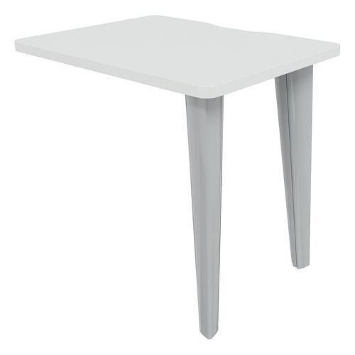 Retour Evidence 80 X 60 Cm Blanc Pied Alu