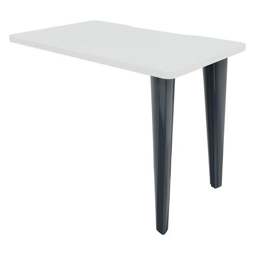 Retour Evidence 100 X 60 Cm Blanc Pied Anthracite