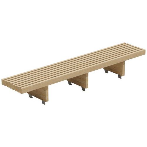 Banquette Haute Modulam 3 Pieds 293 Cm - Non Traité