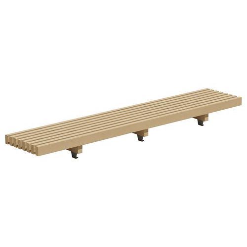 Banquette basse Modulam 3 pieds traité classe IV Mobextan Banquette basse Modulam 3 pieds traité classe IV Mobextan