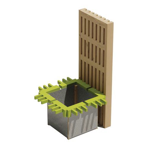 Jardinière Brise Vue Modulam Départ 3 Cotés Traité Classe Iv