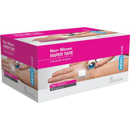 Aero Healthcare - Sparadrap Aeropore Transparent - 2,5 cm x 10 m - Pour pansements - Urgence et premiers secours