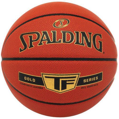 Spalding - Ballon de basket TF Gold Series 6 - Polyuréthane - Terrain intérieur - Idéal pour la pratique du basket-ball