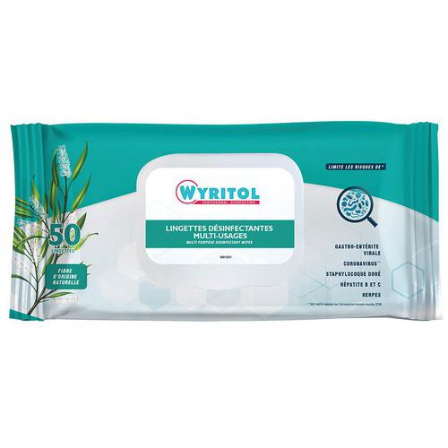 Wyritol Lingettes Désinfectantes Niaouli - Étui X50