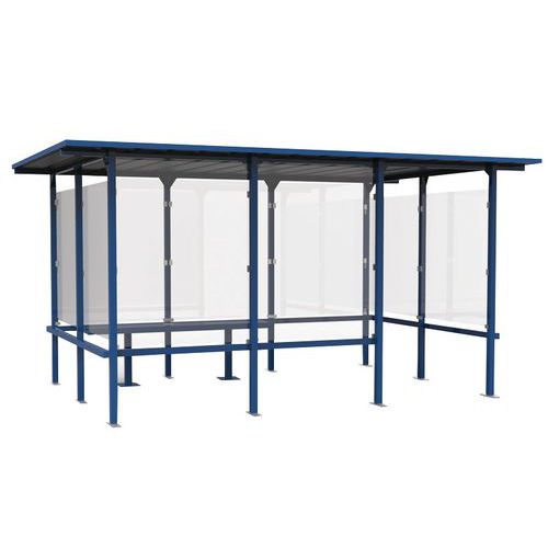 Abri Fumeurs Beaufortain 405 X 244 Bleu Gentiane