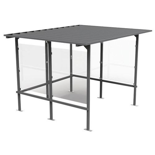 Abri Fumeurs Beaufortain 305 X 244 Gris Anthracite