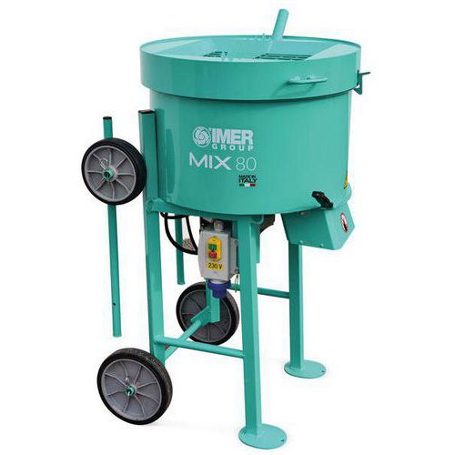 Imer - Malaxeur MIX 80 Monophasé - Ø 608mm - 600x743x1238mm - Outillage Spécialisé