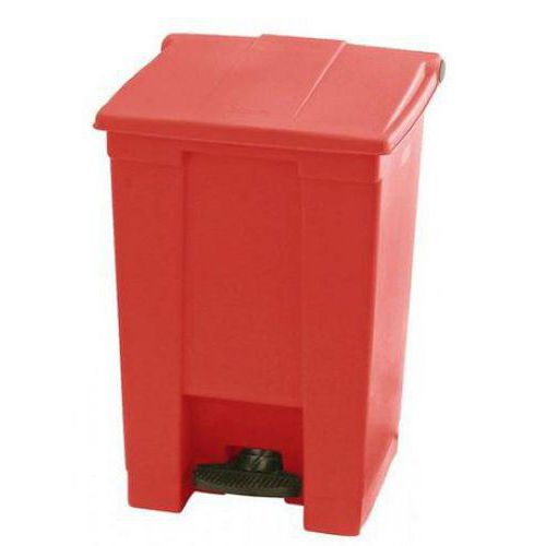 Poubelle Agroalimentaire à Pédale Step-on - Rouge - 45 L
