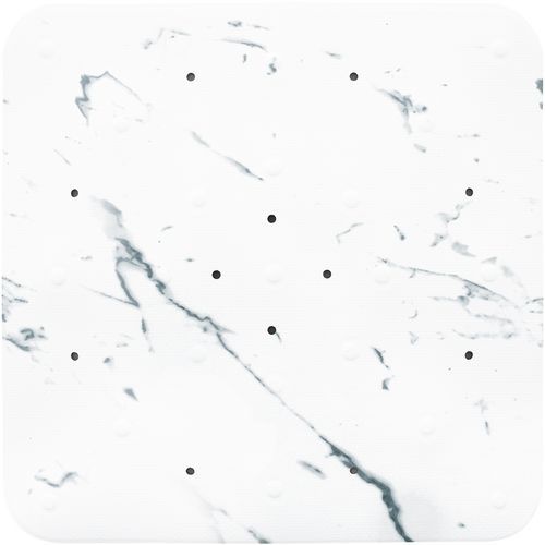 Fond De Douche Vinyle Avec Ventouses Marbre - 485x485 Cm