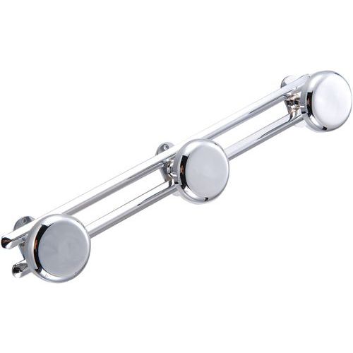 Porte Manteaux 3 Têtes - Métal Chromé