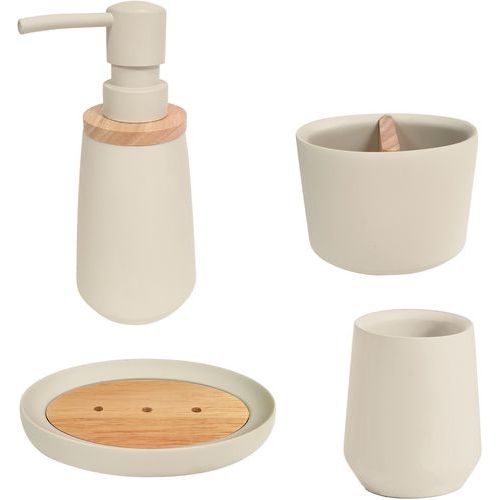 Set à Poser 4 Pièces Crème