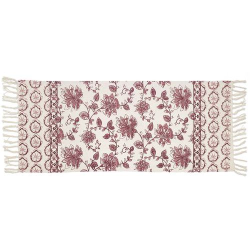 Tapis De Sortie De Bain Bohème Chic - Coton - 50x120 Cm