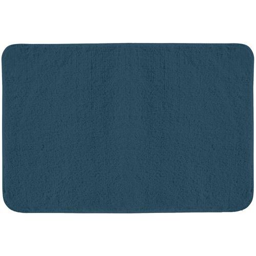 Tapis Sortie De Bain Bleu Majolica - Mircofibre - 45x75 Cm
