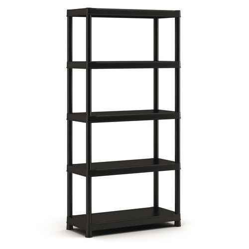 Ã‰tagère En Plastique Eris 182 X 90 X 40 Cm 275 Kg Noir