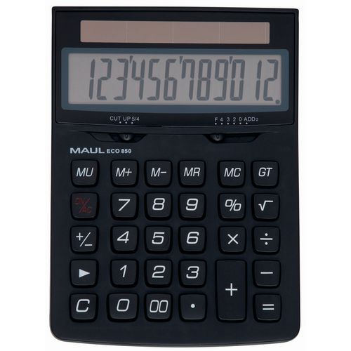 Calculatrice De Bureau Eco 850 - 12 Touches - Maul